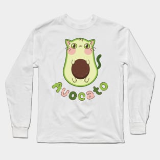 Avocado cat - Avocato Long Sleeve T-Shirt